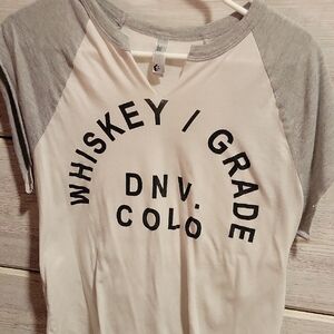 American Apparel Gray and White Kids Graphic Tee